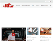 Tablet Screenshot of mederi.com.br